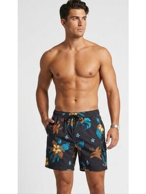 Matix Tropical Print Men's Swim Trunks